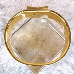 Vintage Hermes Clic Clac Bangle Bracelet Blue Enamel Angel White Horse Size PM