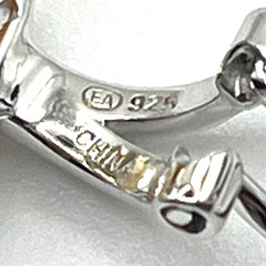 EA Earrings Huggie 0.5″ Citrine Quartz Prong Set Omega Back Cluster Sterling 925