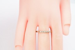 Vintage 18k White Gold Diamond Ring Etched Size 6.75