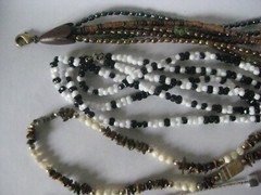 23 Vintage Pearl Chain Glass Silver Gold Rhinestone Necklace Cameo Beaded Lot