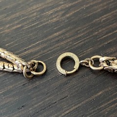 1/20 12K Gold Filled Double-Strand Snake? Chain Choker Approx 15.5″L & 41g