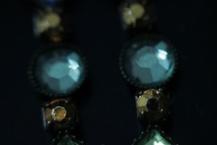 Omni Jewelers Vintage Jewelry Lot 6pc Necklace Earrings Rhinestone Glass Crystal