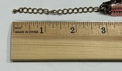 Rose & Pink Gold Tone Beaded Necklace – Vintage Costume Jewelry – Sparkly