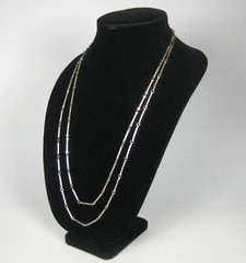 Paradise Brand Necklace Panel Chain 56 in Jewelry VTG Goldtone Cocktail Lariat