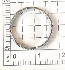 Antique Art Deco Diamond Wedding Eternity Band 14KW Ring Size 4 UK-H 5.24MM Wide