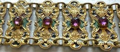 Antique Austro-Hungarian Jeweled Enamel Belt – Renaissance Revival 19thC