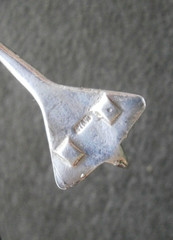 Concorde Passenger Aircraft Vintage Sterling Silver Bracelet Charm Pendant 2.0g