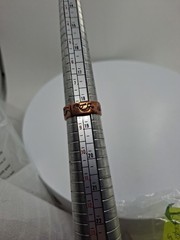 Vintage N.A. Kachina Dancer (Kokopelli) Solid Copper Link Bracelet & Ring Set