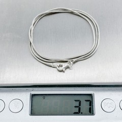 Vintage Italian Sterling Silver 925 1.2mm Snake Chain Necklace 17.75″