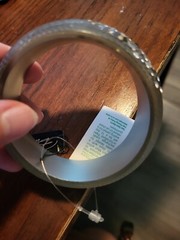 Birch Hill NWT Chunky dark gray bling Lucite Plastic Bangle Bracelet 3.25″