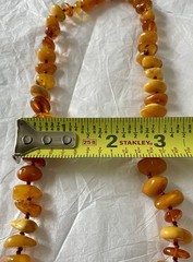 Baltic Amber Necklace Rare Egg Yolk Honey Cognac Yellow Butterscotch VTG 62.4g