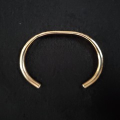 Vintage Cuff Bracelet Gold Tone Starburst 6.75″