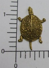 48423 2 Pc Brass Oxidized Turtle Jewelry Finding