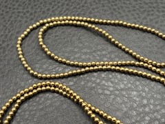 Givenchy 80s Logo Charm Beaded Ball Chain Gold Tone Necklace Or Bracelet 36″