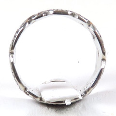 Antique Art Deco Diamond Wedding Eternity Band 14KW Ring Size 4 UK-H 5.24MM Wide