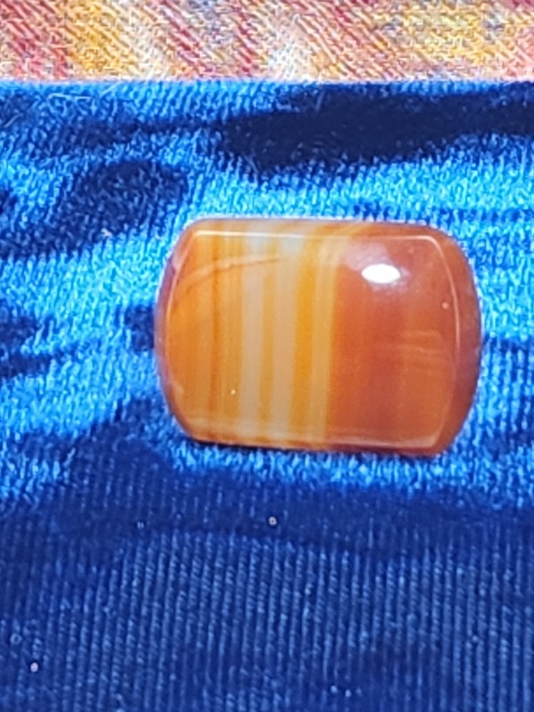 Superb Victorian Large Agate shirt Collar Stud/Button
