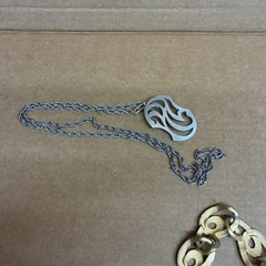 Vintage Signed Erwin Pearl Gold Tone necklace , Kelly Waters