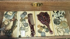 Vintage Costume Jewelry Lot Trifari Lisner& More Box Included 🔥🔥