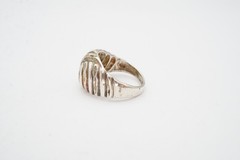Vintage Sterling Silver 925 Ring Size 6.75 Textured K7