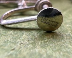 Vintage 1950s Wishing Well Bucket 925 Sterling Silver Screw Back Earrings 6.24g