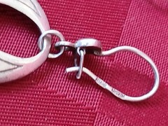 Vintage USSR Soviet 875 Silver Ethnic Earrings Kubachi Star Hallmark