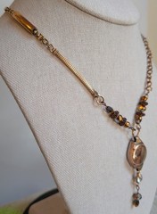 Handmade Vintage Benrus Rose Gold Tone Watch Choker Necklace with Vintage Band