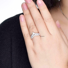 2Ct Lab-Created Diamond V Shape Wedding Band Ring 14K White Gold Over Jewellery