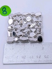 Vtg. WEISS 1950’s Rhinestone Brooch Marquise, Square, Pear, Oval Clear Stones.