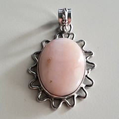 VINTAGE COLLECTIBLE STERLING SILVER 925 PENDANT, 2″ GENUINE STONE