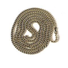 Vintage Necklace Goldtone Chainlink Made in Germany Opera Length 56″ Lightweight
