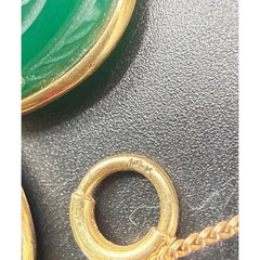 14k Gold Egyptian Revival Scarab With Tiger’s Eye, Amethyst, Rose Quartz