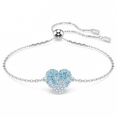 Swarovski Hyperbola bracelet Heart-shaped, rhodium-plated