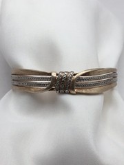 Ross Simons 18K plate over 925 Sterling Cuff bracelet 7″-7.25” – 22.81g