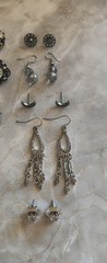 Vintage Rhinestone Earring Lot
