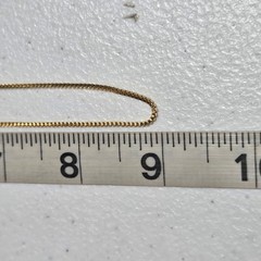 Vintage Gold Tone Box Chain Necklace 18 Minimalist Classic Fashion Jewelry Women