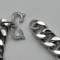 Vintage Sterling Silver Kalbe ID Nameplate Plaque With Stainless Steel Bracelet