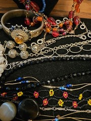 Vintage Lot Jewelry Wear Repair Craft Beads Glass Watch Plastic Metal Shell