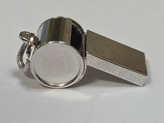 Sterling Silver ~ Whistle Charm ~ IT WORKS! ~ BEAU QUALTY ~ VINTAGE