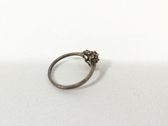 VTG Sterling Silver 925 Amethyst Flower Ring Beautiful Fancy Jewelry Floral