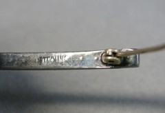 Antique Sterling Silver Narrow Rhinestone Bar Pin 2.0g #J3717
