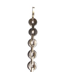 Vintage Gold Tone Chunky Open Center Round Link Chain Bracelet Retro Costume GUC