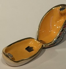 Elegant Vintage Goldtone Jewelry In Art Deco design Container