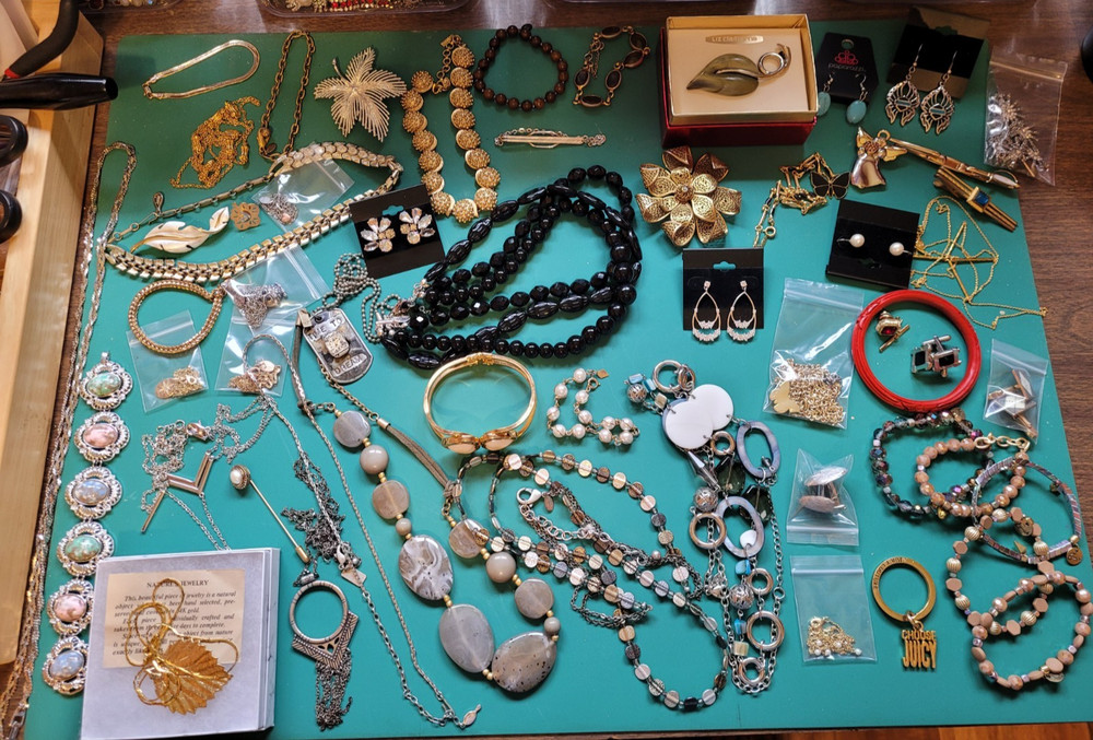 Lot of Vintage to Now Designer Signed Jewelry 55+ pieces Wear or Resell
