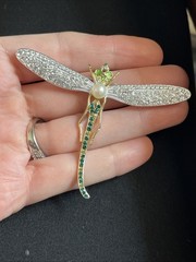 Signed MMA MKM CN Metropolitan Museum Of Art Russian Dragonfly Brooch Insect