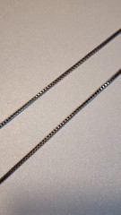 Vintage Pyrite Necklace Mixed Metals Three Beads Stones Silver Toned Chain