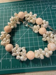 Stunning Antique Baroque Multi Real Pearl And Crystal Glass Beads Necklace Heavy