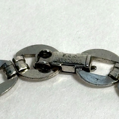 Vintage Signed FCC Sterling ID Bracelet Engravable 7″