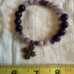 Vintage Lot 5 Necklace 2 Bracelet Metal, Glass, Stone, Plastic Beaded Jewelry