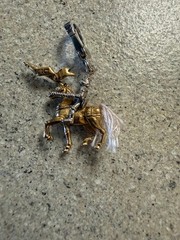 JUICY COUTURE RARE CHARM 2005 RETIRED Medieval Knight on Horse. SIGNED