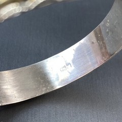 Vintage Bangle Bracelet Estate Fine Jewelry Pre-Owned Sterling Silver Antique